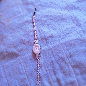 Vintage Hamilton 14 kt white gold and diamond watch.